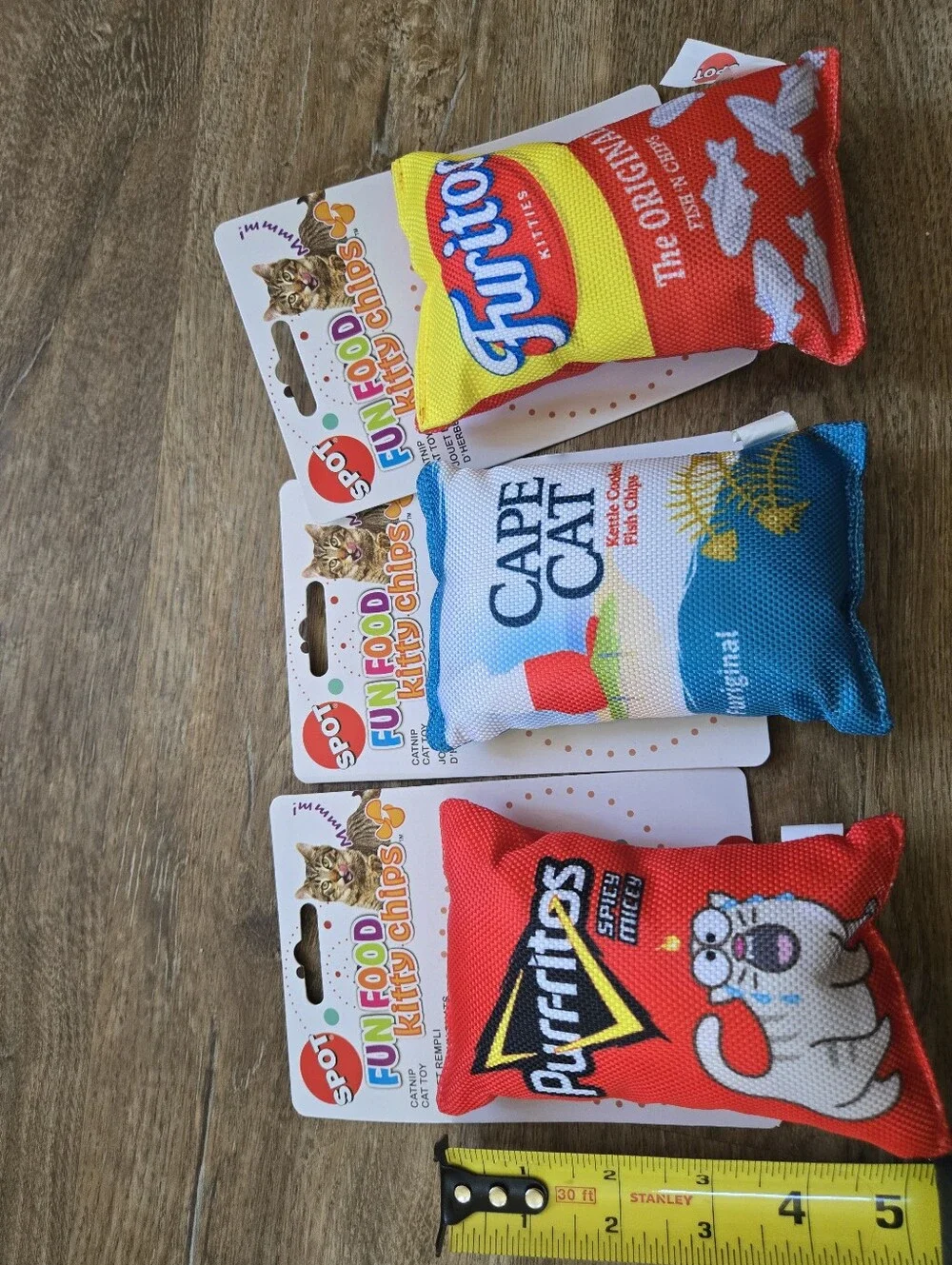 SPOT Kitty Chips Catnip Cat Toys - Set of 3